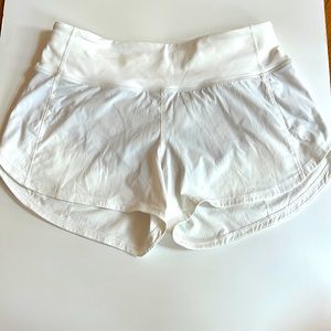 Lululemon Speed Up Short in White Size 4